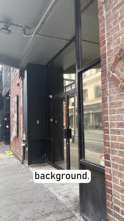 Video with bold storefront concept